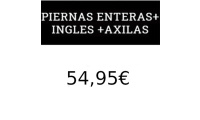Depilación láser Piernas enteras + Ingles + Axilas
